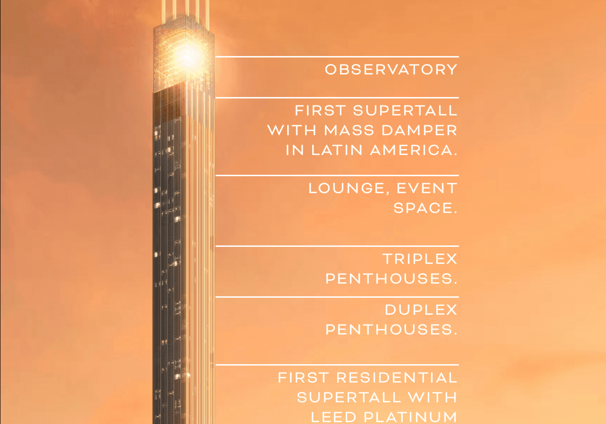 Ultra Luxury Triplex Penthouse available in The World's Tallest Residential buildings, Senna Tower by FG in Balneário Camboriú