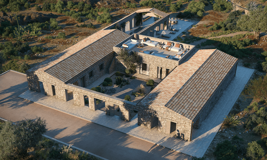 Gorgeous 3 bedrooms villa in Noto with an exceptional design -  Villa Gea
