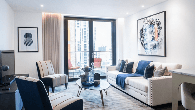 Interior Designed Three Bedroom Apartment with Private Balconies