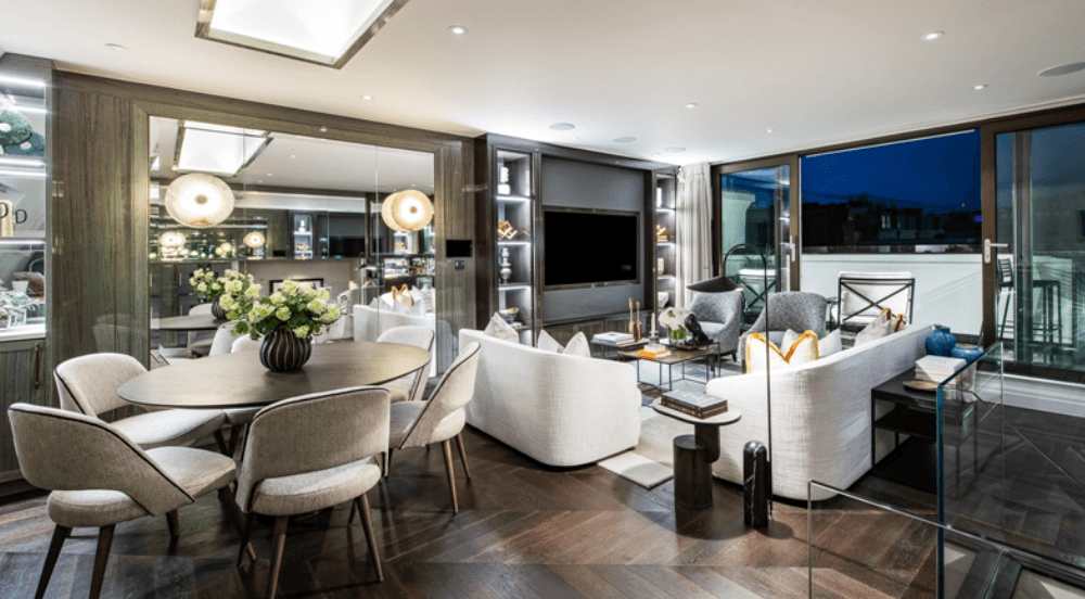 Exceptional Fourth Floor Three-Bedroom Duplex Penthouse with Roof Terrace