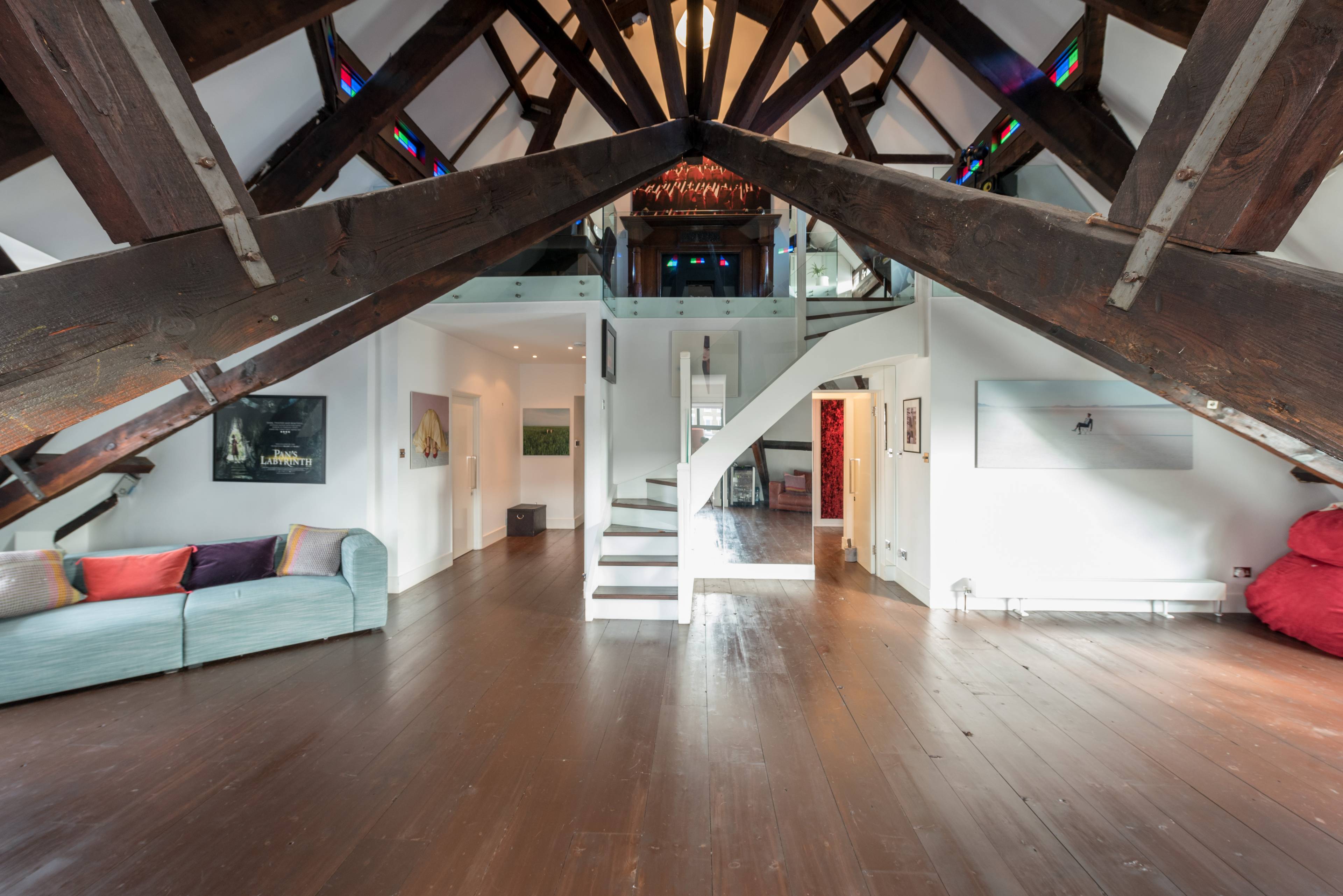 A Stunning Triplex Penthouse in a Church Conversation at St. Christopher's Court.