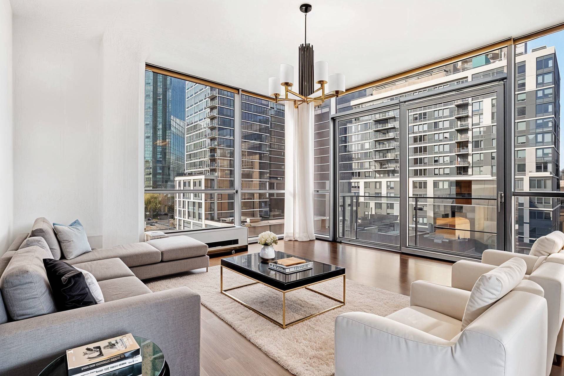 Best corner 2 bedroom layout in Court Square LIC - Over 1000sf & floor to ceiling windows