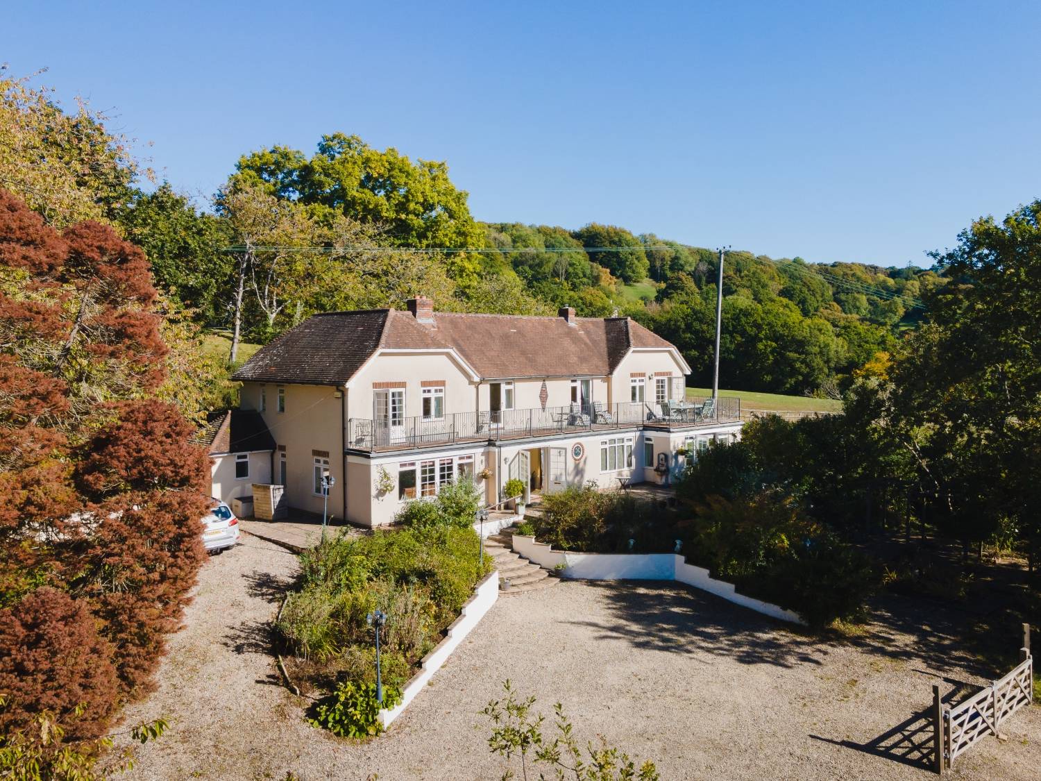 This impressive Country House and gardens with incredible views.