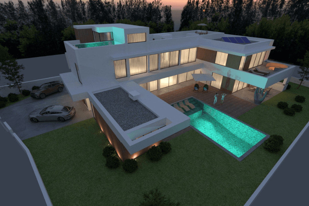 Modern Villa | 5 Suites | Heated Pool | 2 Rooftop Terraces | Nature Views | 5min To The Beach | Custom Finishes