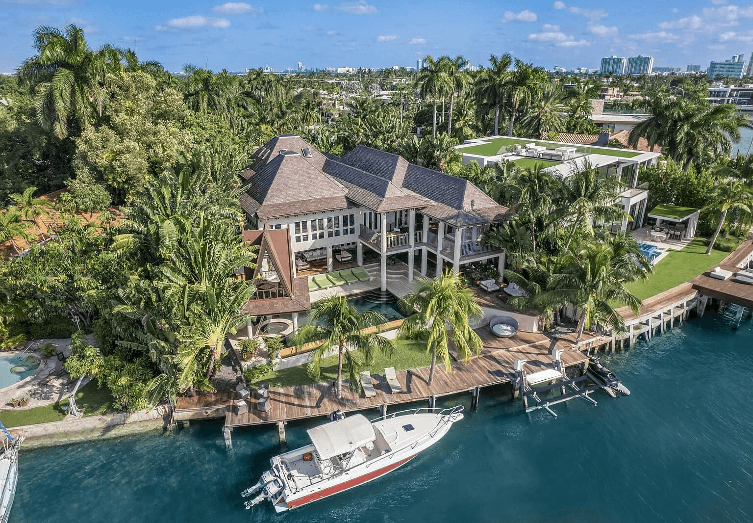 Serenity and Sunset Splendor: Contemporary Balinese Oasis on San Marino Island | 6 Beds | 6 Baths | 5146 sqft