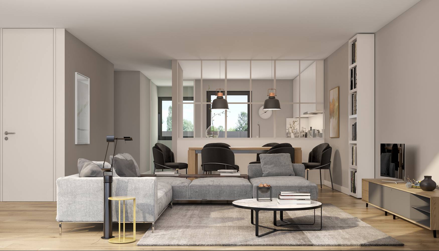 Unit E - 1 Bedroom apartment - Residential building located in the city of Vila Nova de Gaia, Portugal.