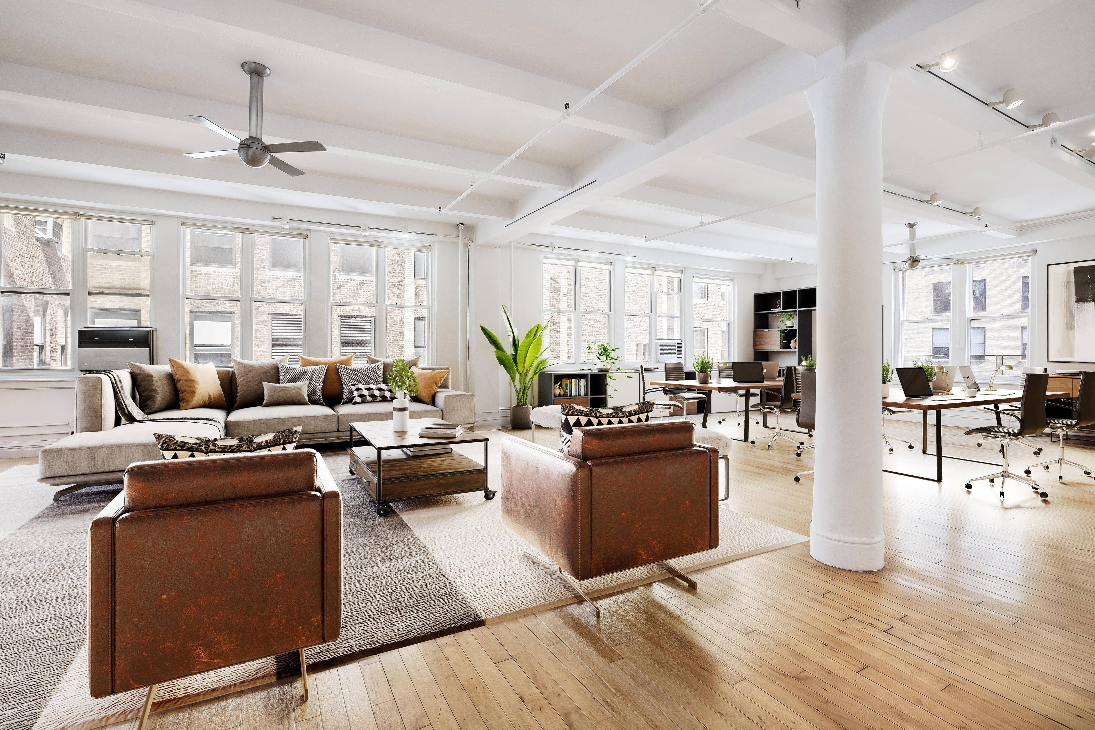 NEW PRICE $2.9M - LIVE/WORK CONDO ~2000SF FLATIRON LOFT - 7 East 20th Street #11R