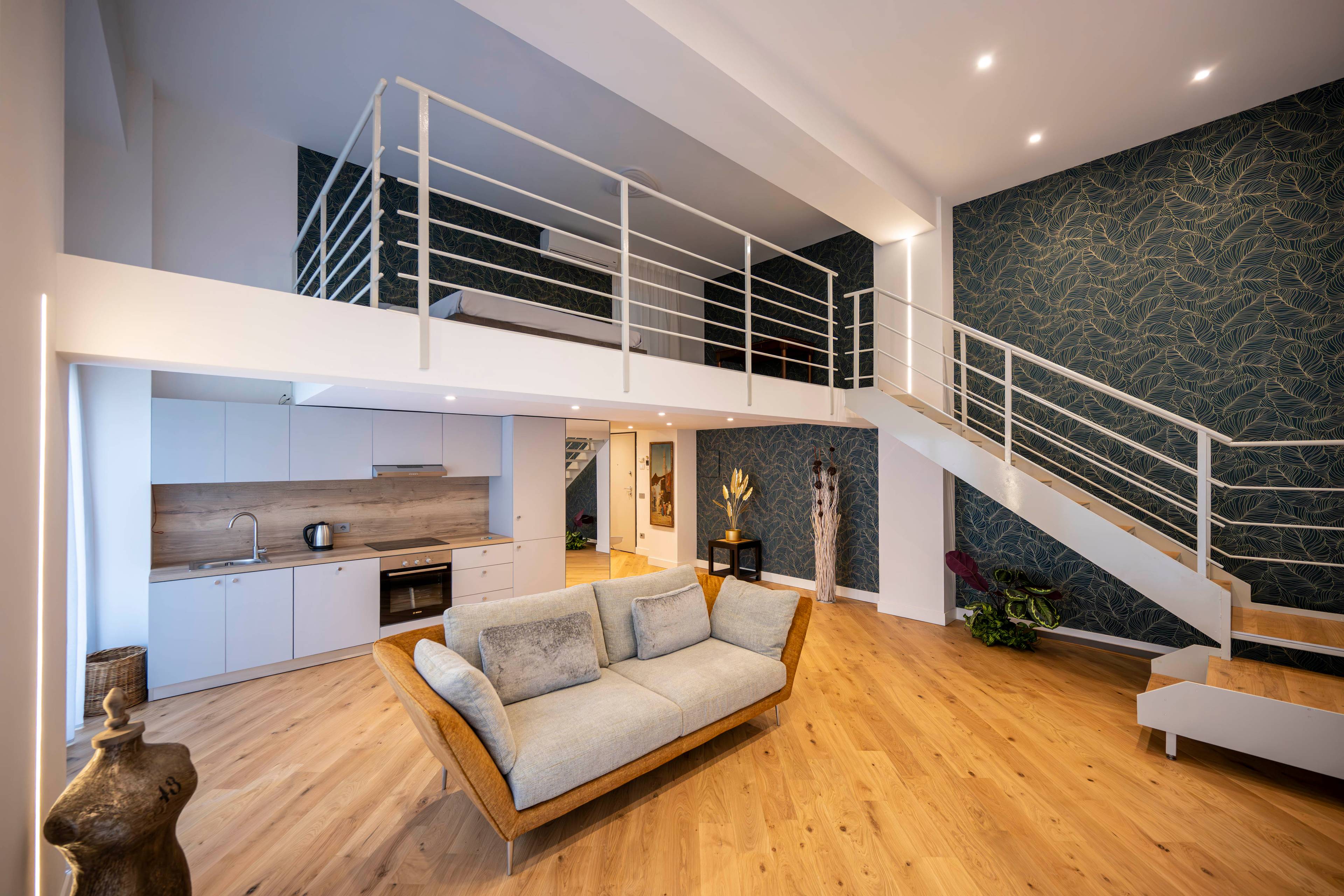 Elegant Double-Height Home with Large Private Terrace in Porta Romana