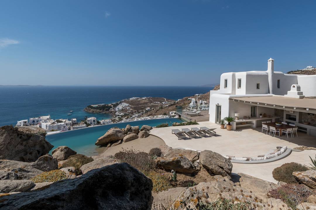 Villa Nema | A Sculptural Aegean Sanctuary Carved into the Rock of Mykonos