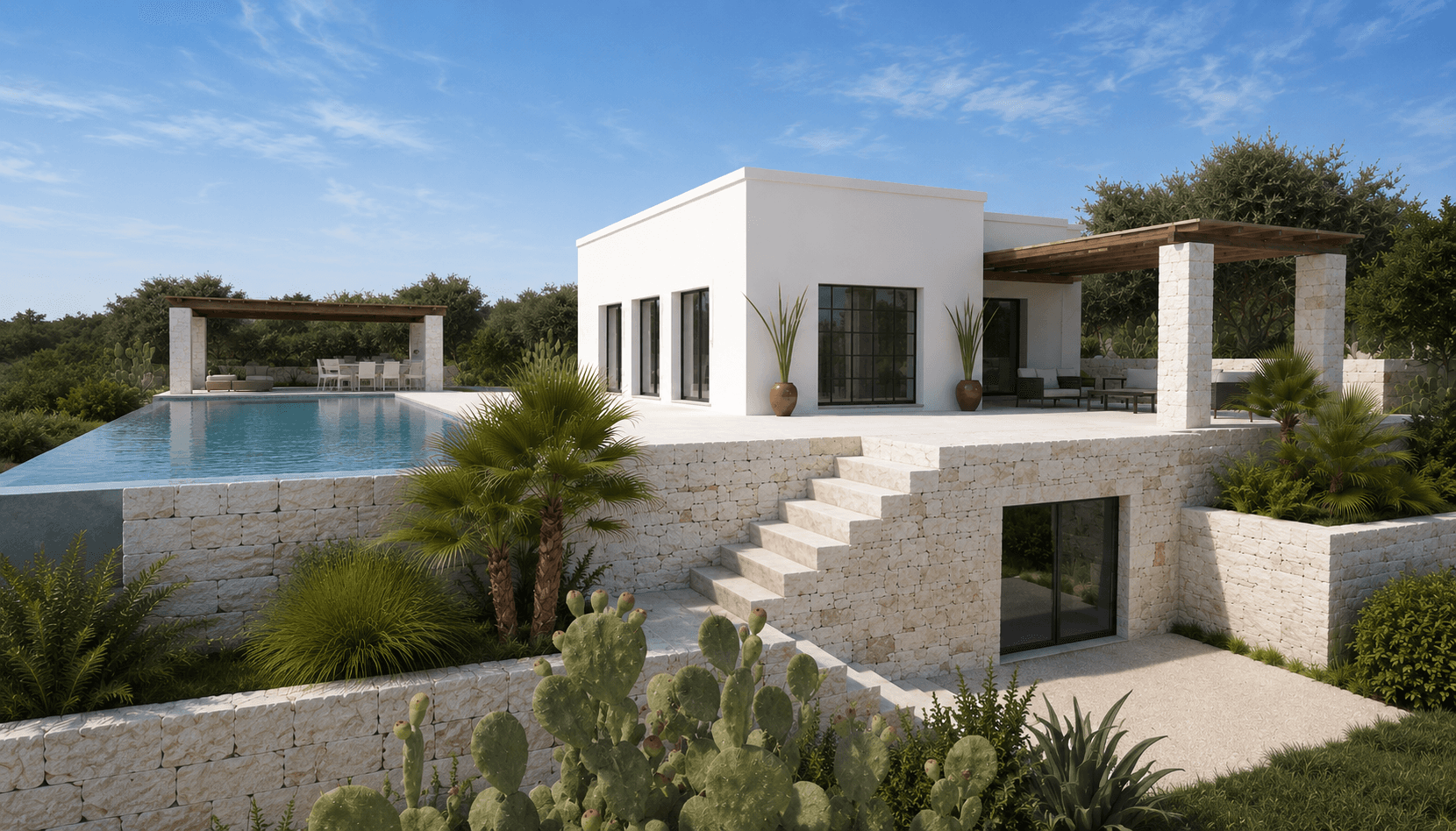 Newly Built Contemporary Villa with Infinity Pool in Ostuni