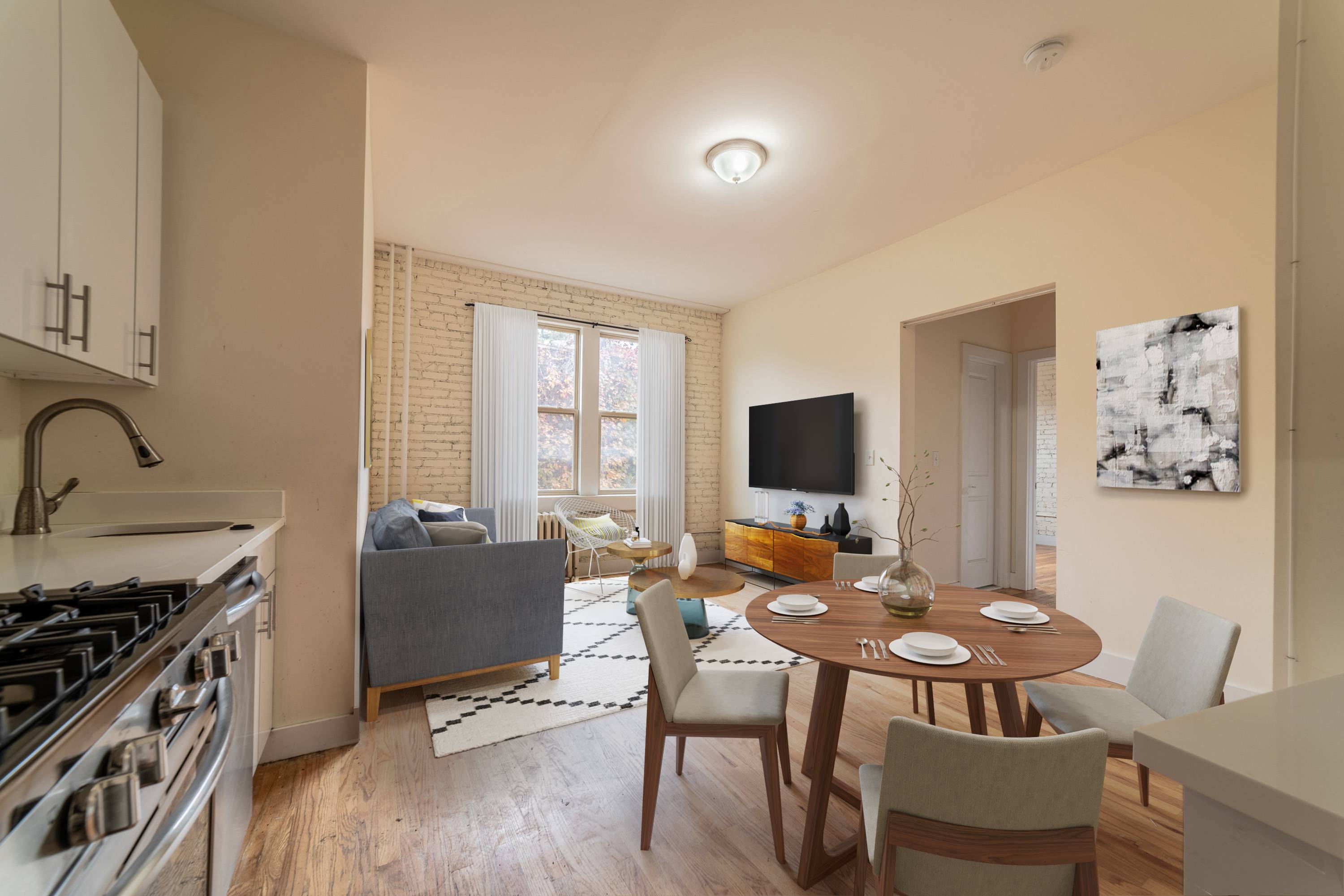 Renovated 1BR Apartment Located at 129 Magnolia Avenue, Across the Street from the Journal Square Transportation Center!  Laundry/Elevator Building, Super On Site!