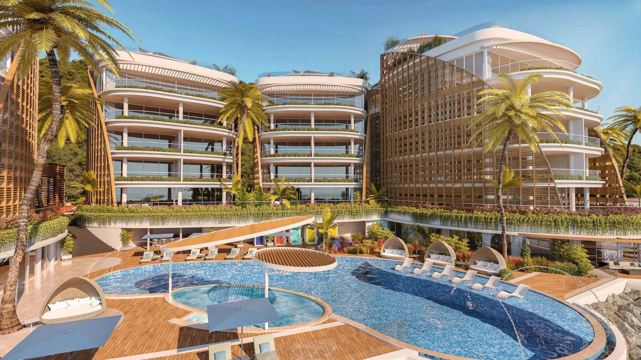 Luxury 4 Bed Duplex Apartment with Private Gym, Pool and Garden in Seychelles