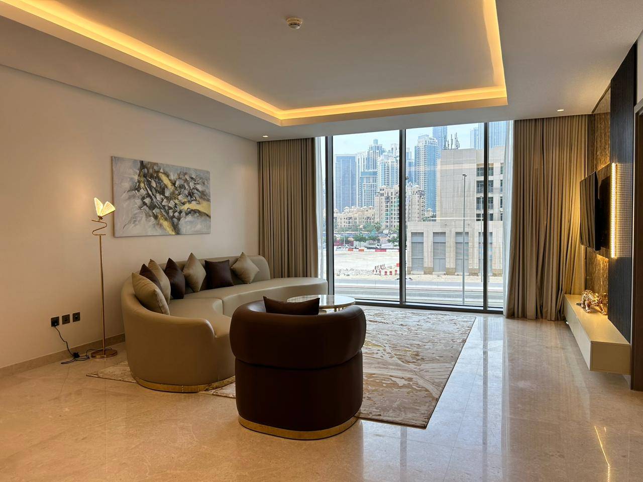 Beautiful & Spacious | Burj Khalifa View | Furnished & Upgraded