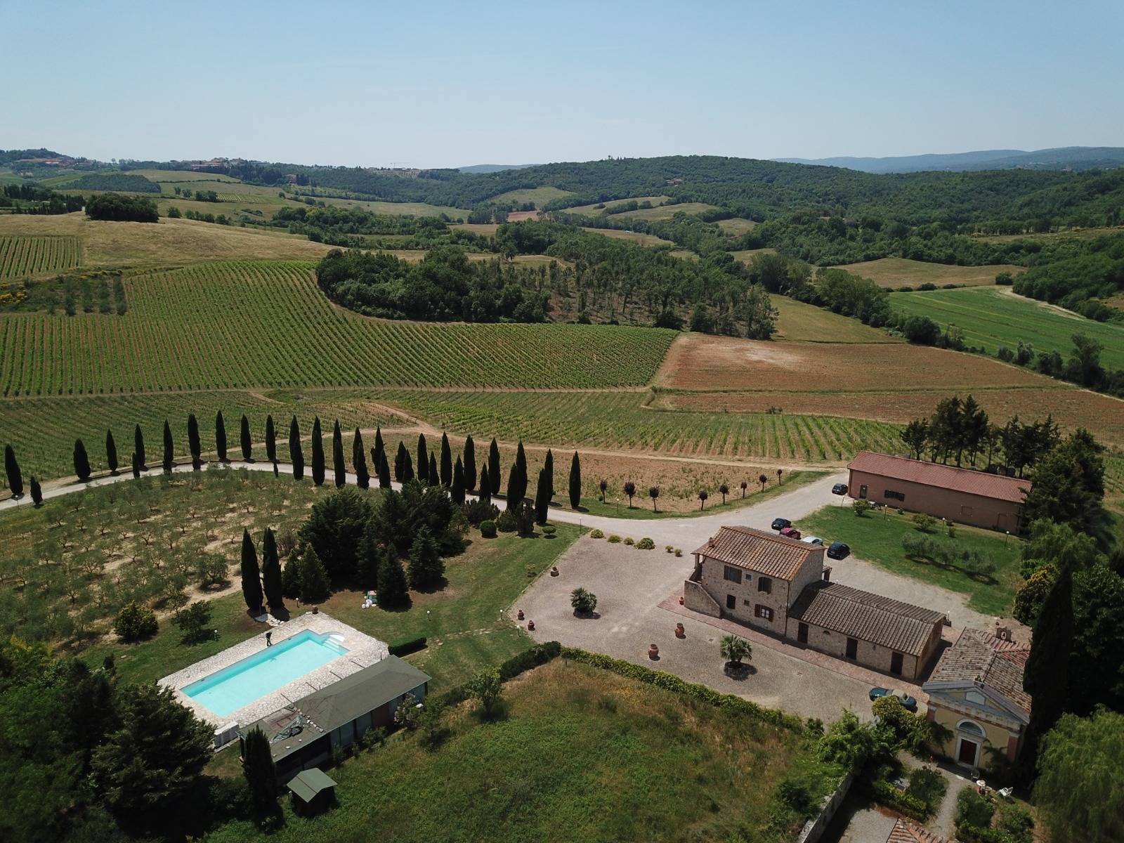 Farmhouse and Vineyard in the Hills of Chianti
