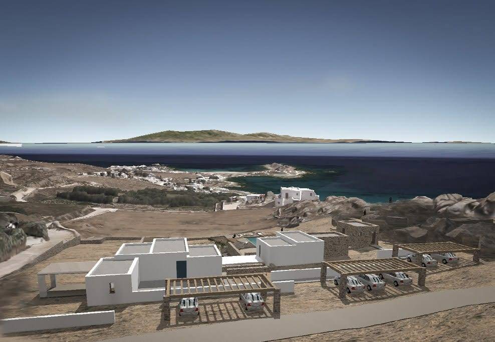 Two Mykonian Villas with  a detached Guesthouse, in Lino, Mykonos