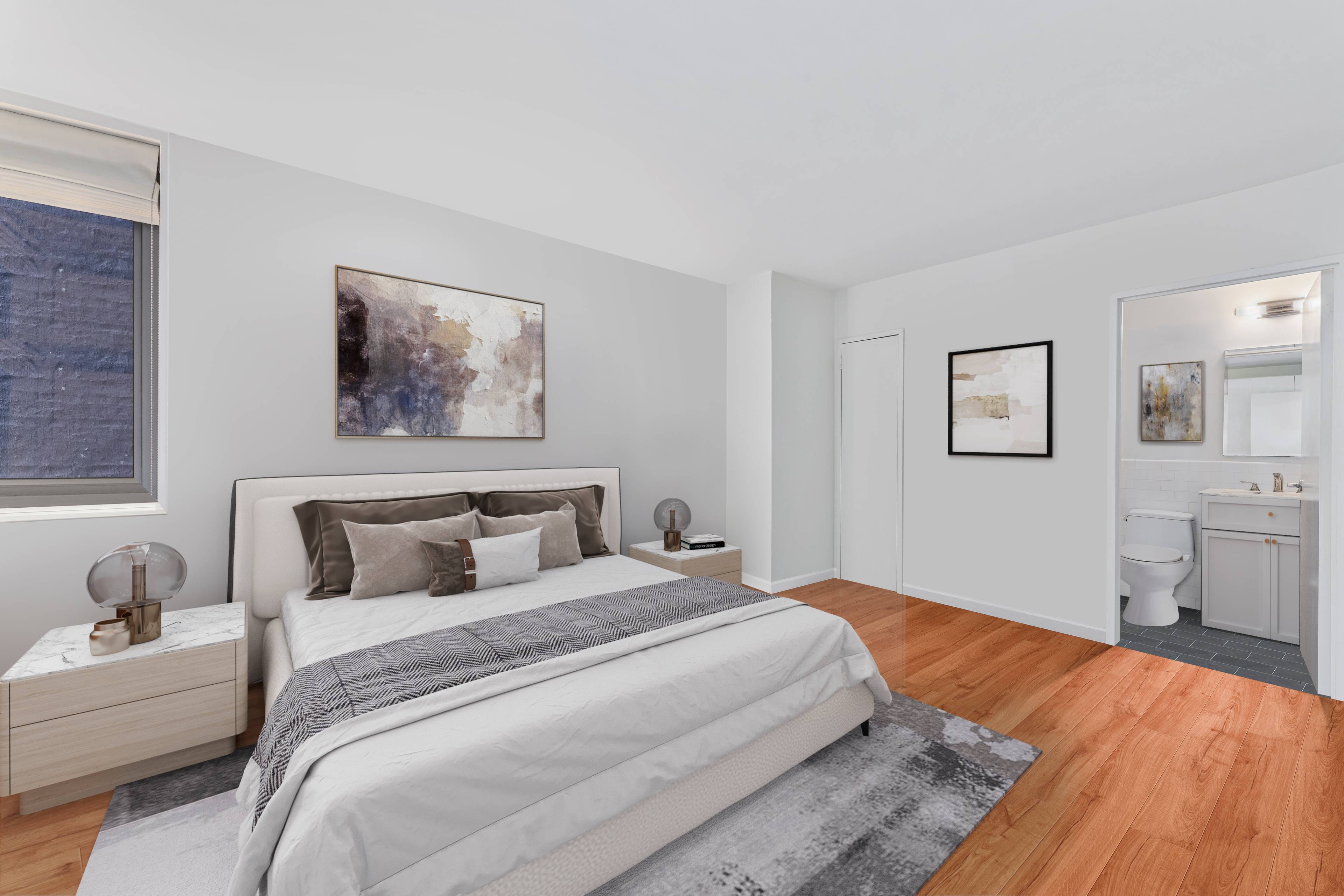 A spacious south facing corner 1 Bedroom located on “Billionaire’s Row