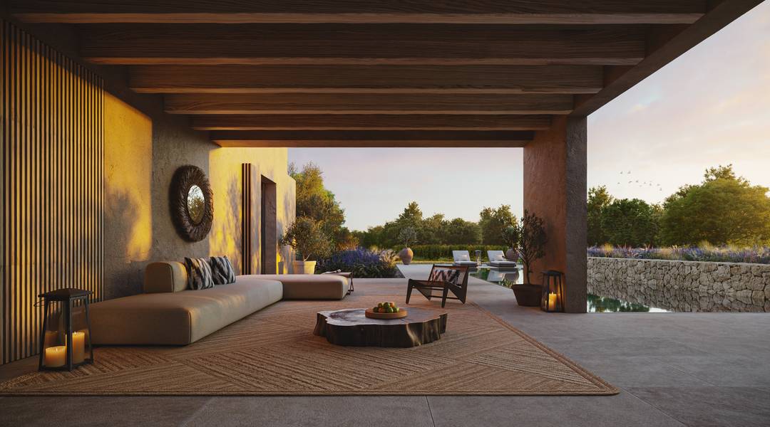 Refined private estate steps away from the beach