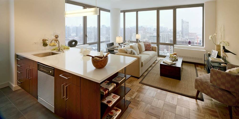 Beautiful Sunlit 2 Bed/2 Bath Luxury Chelsea Apartment Overlooking the Hudson River, No Fee!