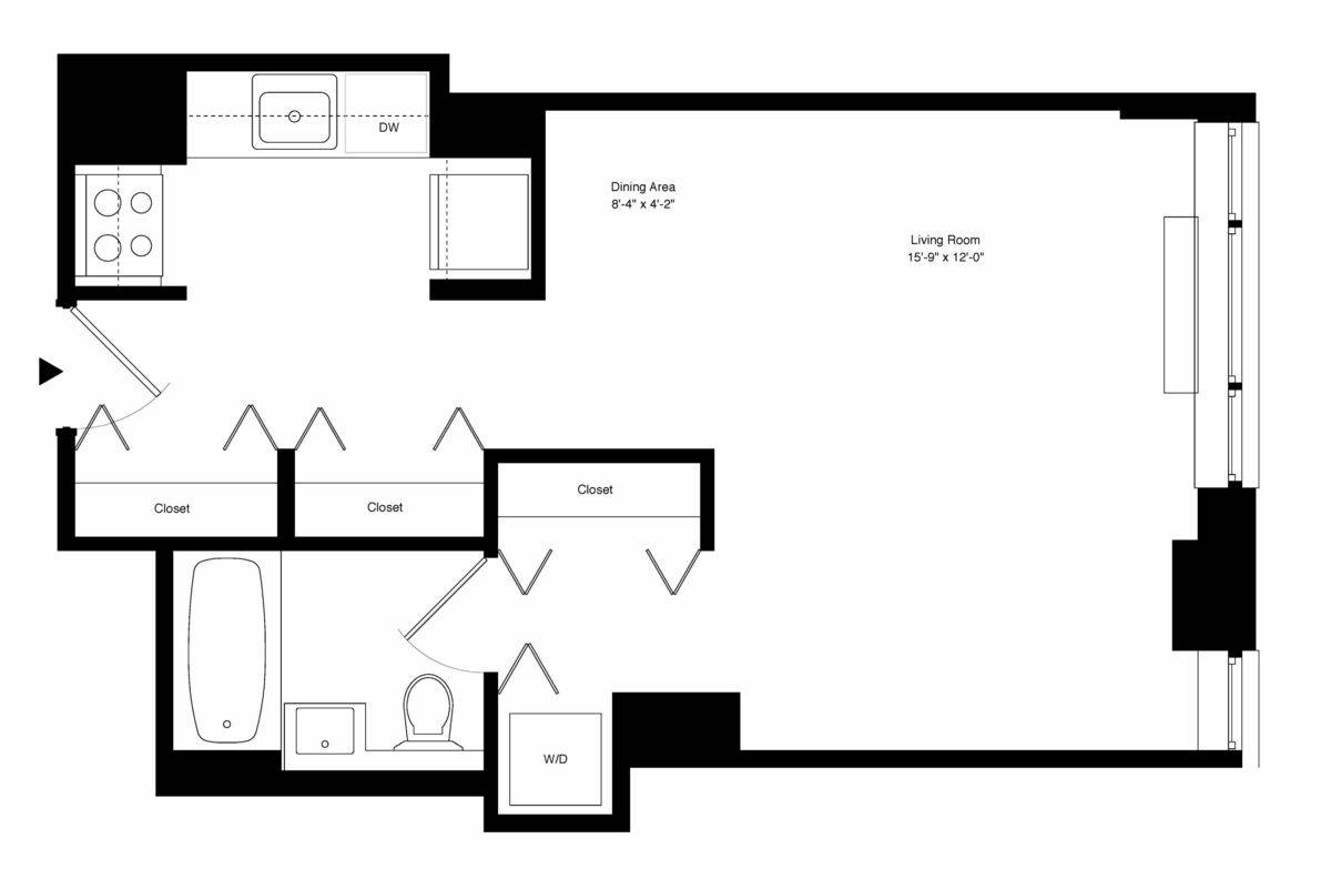 ULTRA- LUXURY NEWLY RENOVATED STUDIO APARTMENT IN NOMAD, W/D IN UNIT
