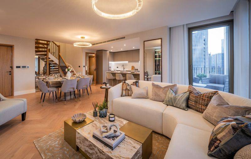 Luxury 2-Bed Duplex Penthouse | One Thames Quay, Canary Wharf, E14
