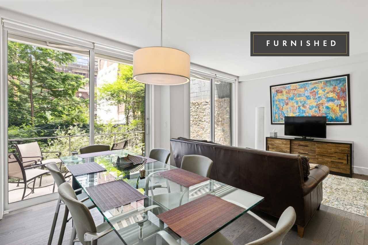 Beautiful FURNISHED Modern Luxury 3BR/3Bths Huge Private Garden Spacious, Sunny, Quiet, W/D off Sutton Place Midtown East