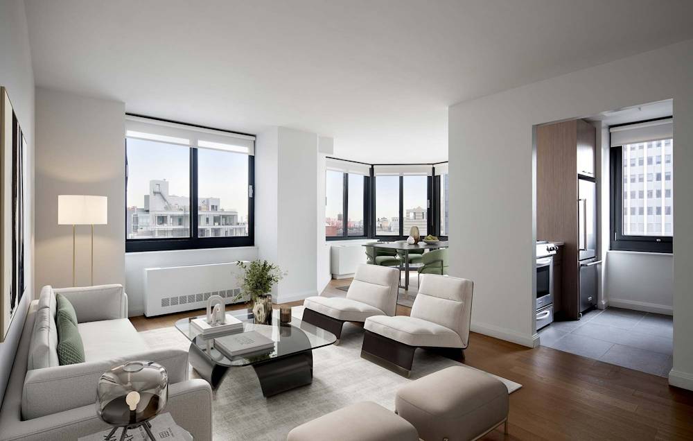 Tribeca 2 Bed / 2 Bath Corner Modern Unit in High-End Building, W/D in unit