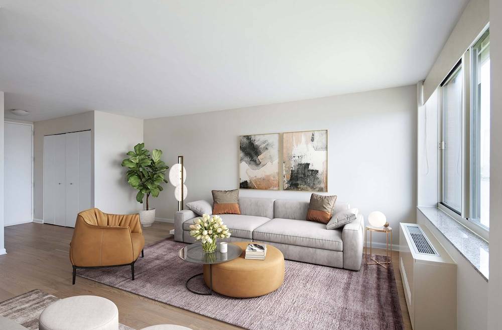2 BED/2 BATH IN A LUXURY TRIBECA APARTMENT WITH A HOME OFFICE