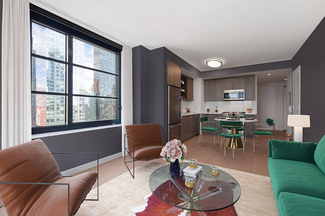 Beautiful One Bedroom Corner Unit - Hudson Yards - No Fee