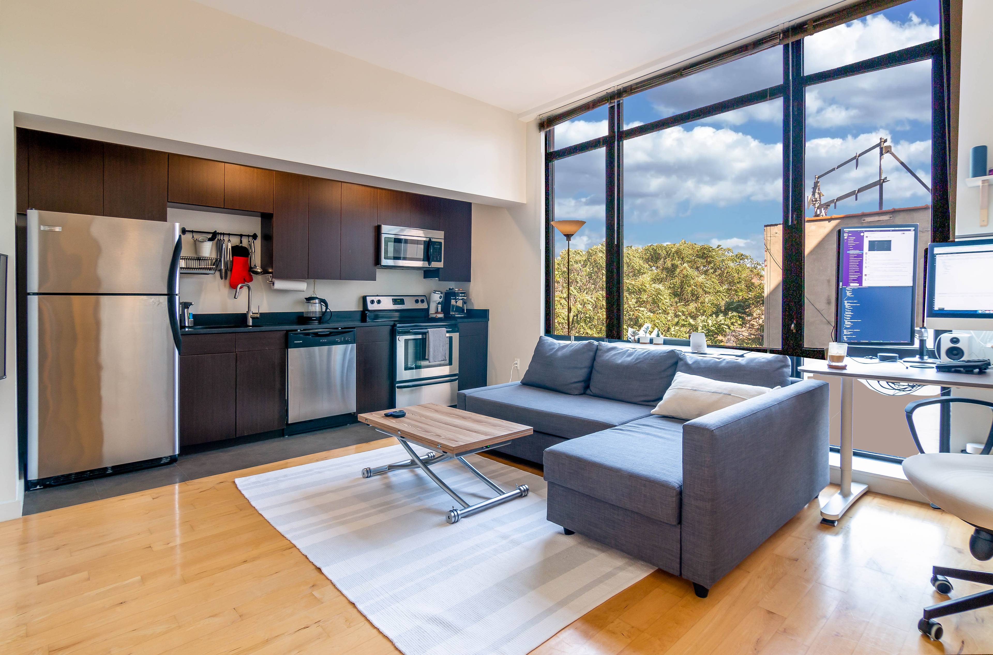 Sunny Alcove Studio with Open View