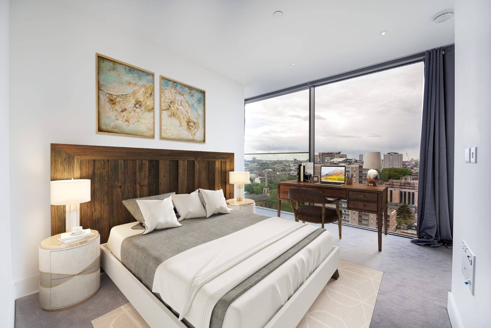 A luxury two bedroom apartment on the 11th floor of Carrara Tower, situated on the buzzing City Road. This apartment is finished to a high standard and includes a state-of-the-art amenities package.