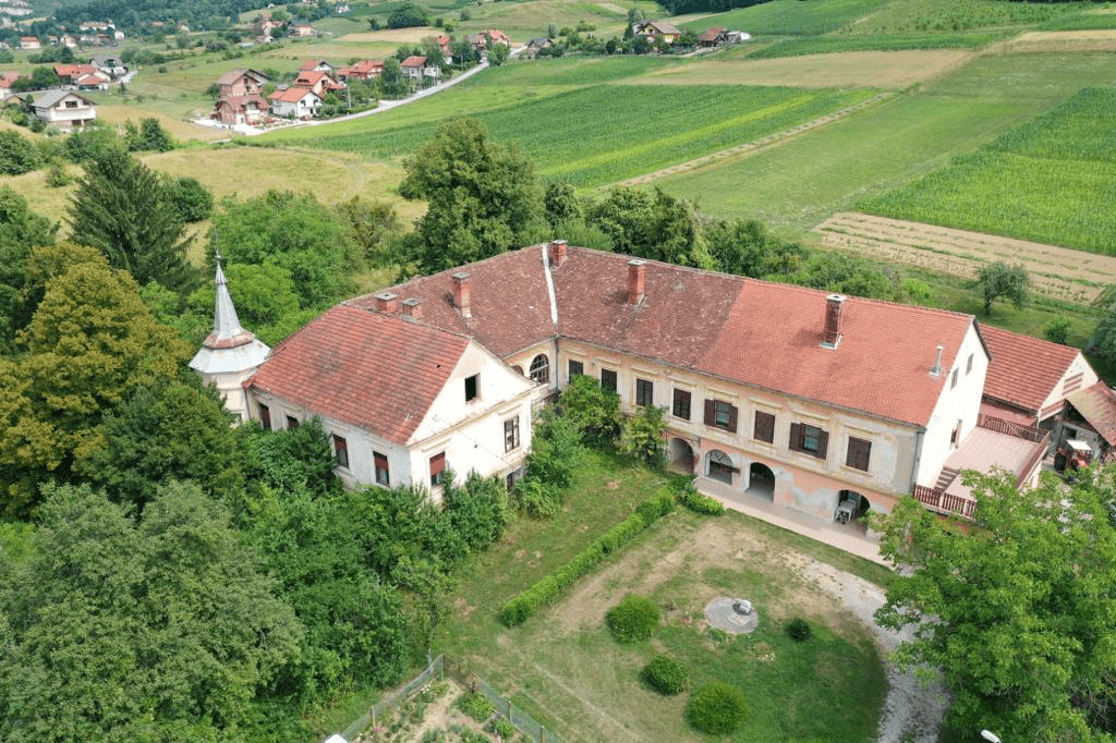 A  traditional castle on a hill