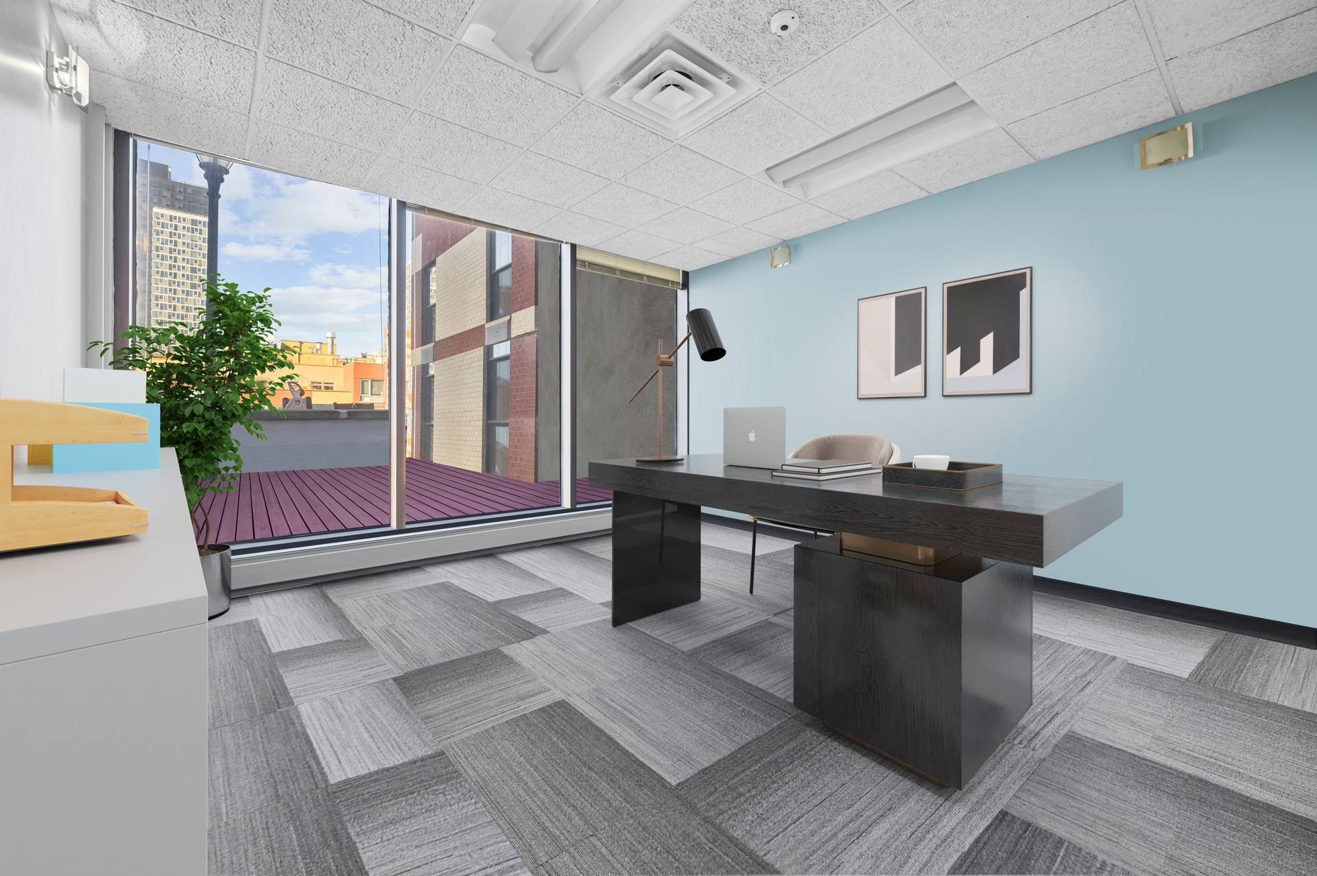 3,000 SF Office with Private Outdoor Space Steps To the Long Island City Waterfront