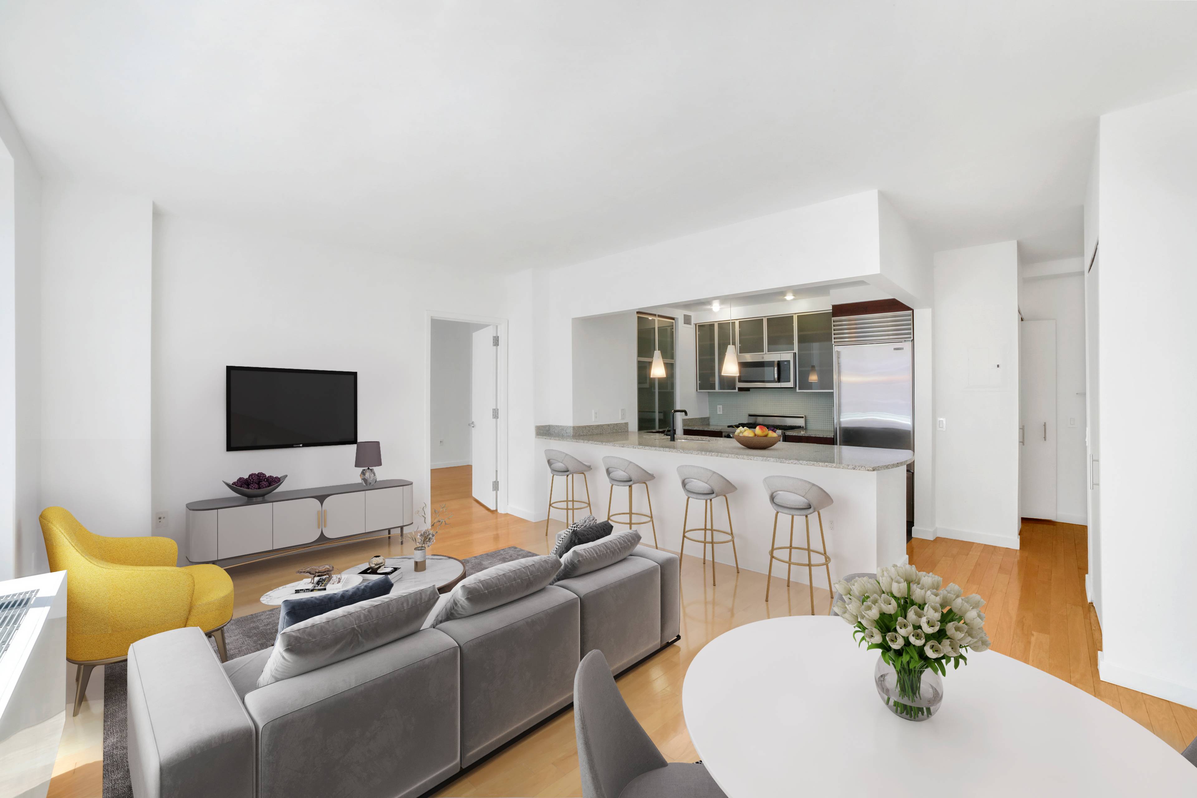 Sun-Drenched, South-Facing 2Bed/2Bath in Chelsea for Sale