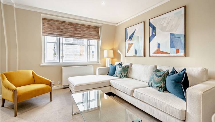 Two-bedroom 8th floor apartment in the heart of Mayfair with rear facing views over Hay’s Mews