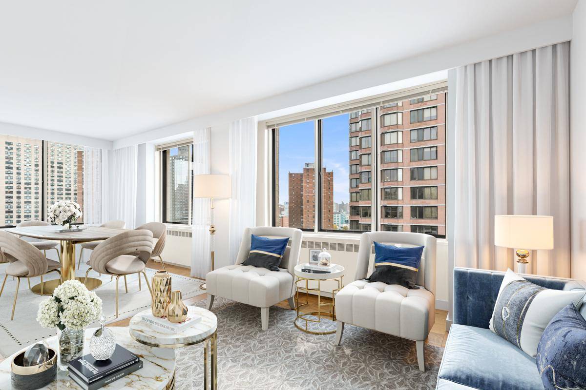 Upper East Side Flex 2 Bedroom 1.5 Baths, WIC, Dining Area, Full Service Building,  No Fee