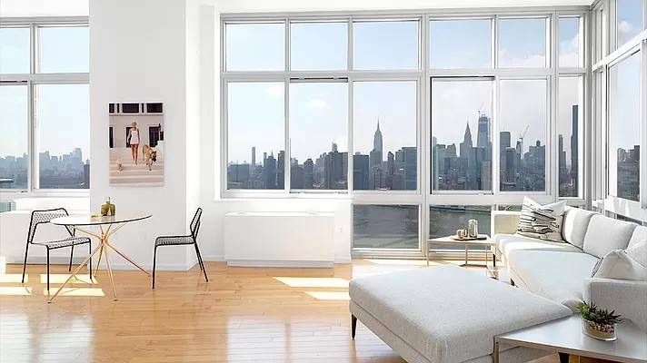 No Fee- Overlook the Manhattan Skyline in this beautiful 2 bedroom 2 Bathroom with a Balcony!