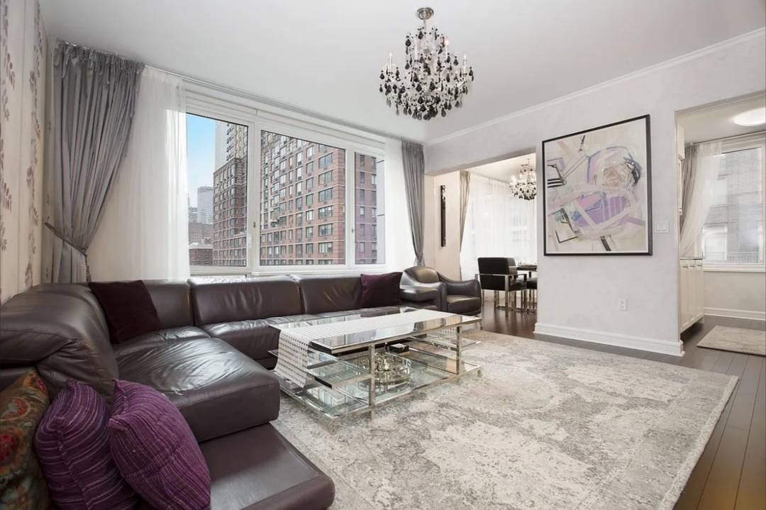 FULLY FURNISHED corner unit - 1,372 SF 2 BED 2 BA + Powder Room Residence at The Rushmore Condominium!