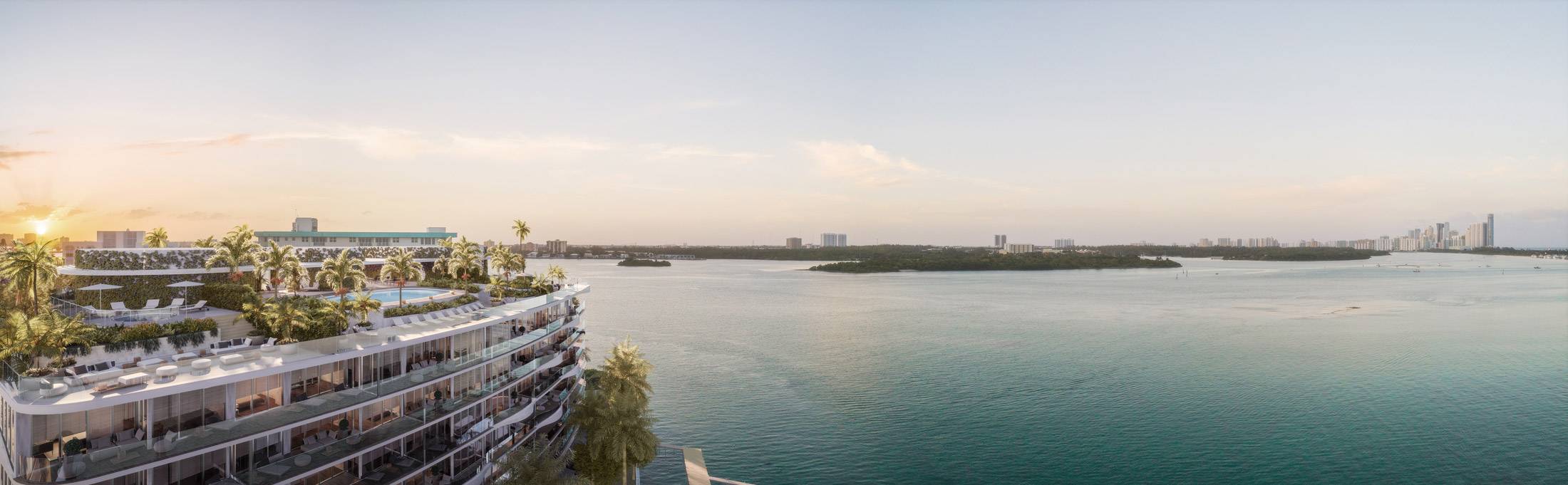 MIAMI BAY HARBOR ISLAND | VUES SUR L'OCÉAN, TERRASSE | 3 BED + DEN, 4.5 BATH | PRIX À VENDRE !!!