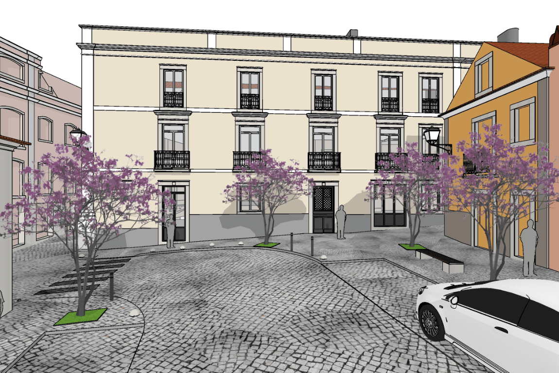 Building for Rehabilitation with approved project for 17 residential apartments | Central location | Setúbal