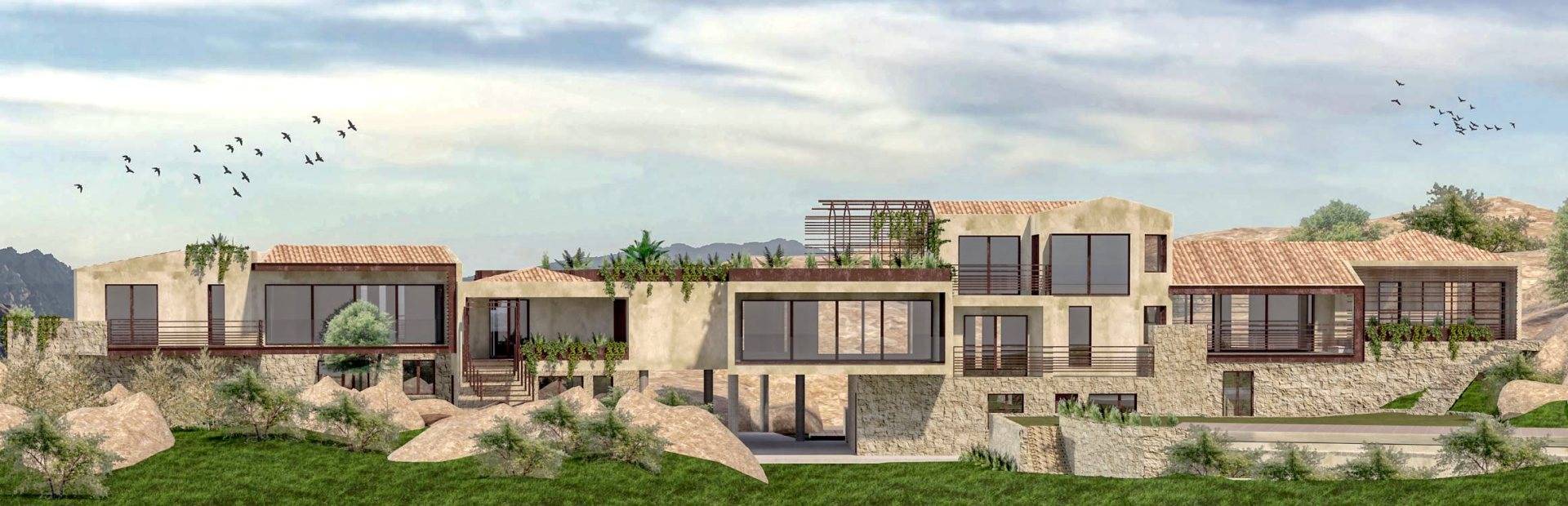 MODERN VILLA IN PORTO CERVO - RUSTIC BUILDING