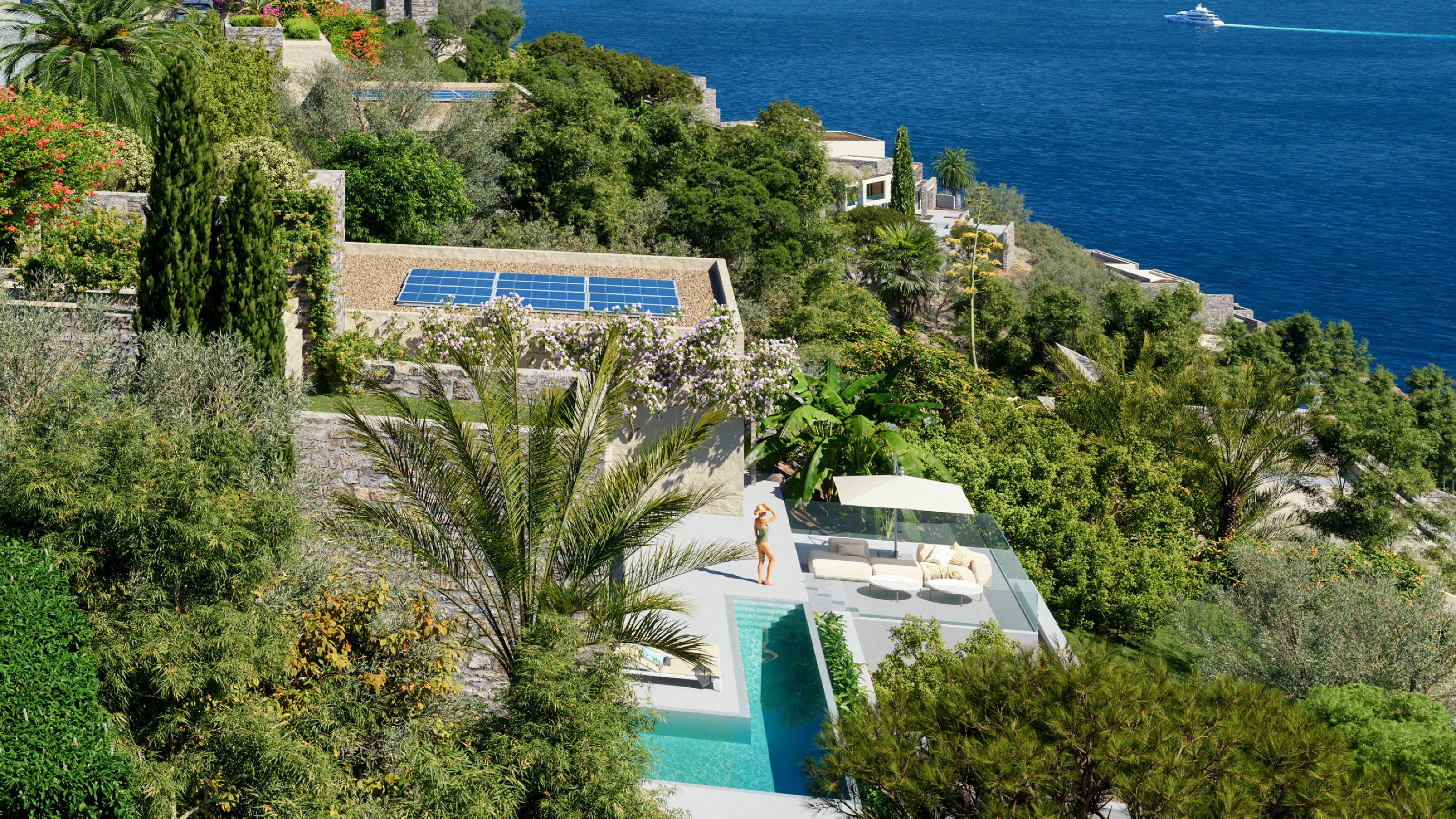 Luxury 3-Bedroom Seafront Villa in a Sustainable Private Resort in the Heart of Crete with Swimming Pool and Full Sea Views