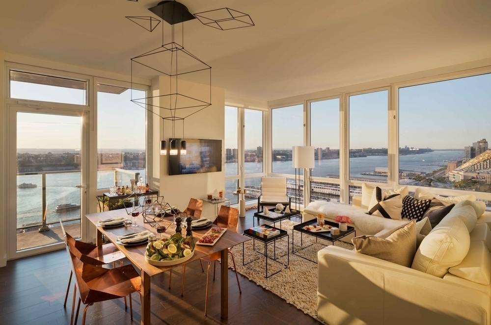 No Fee Hell's Kitchen 2bed/2bath Apartment with Private Balcony in Amenity Filled Luxury Building