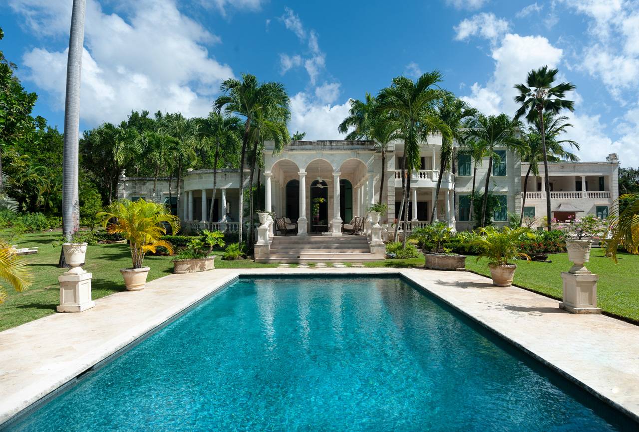 A Grand 7 Bedroom Plantation Estate Home on the Prestigious Sandy Lane Estate