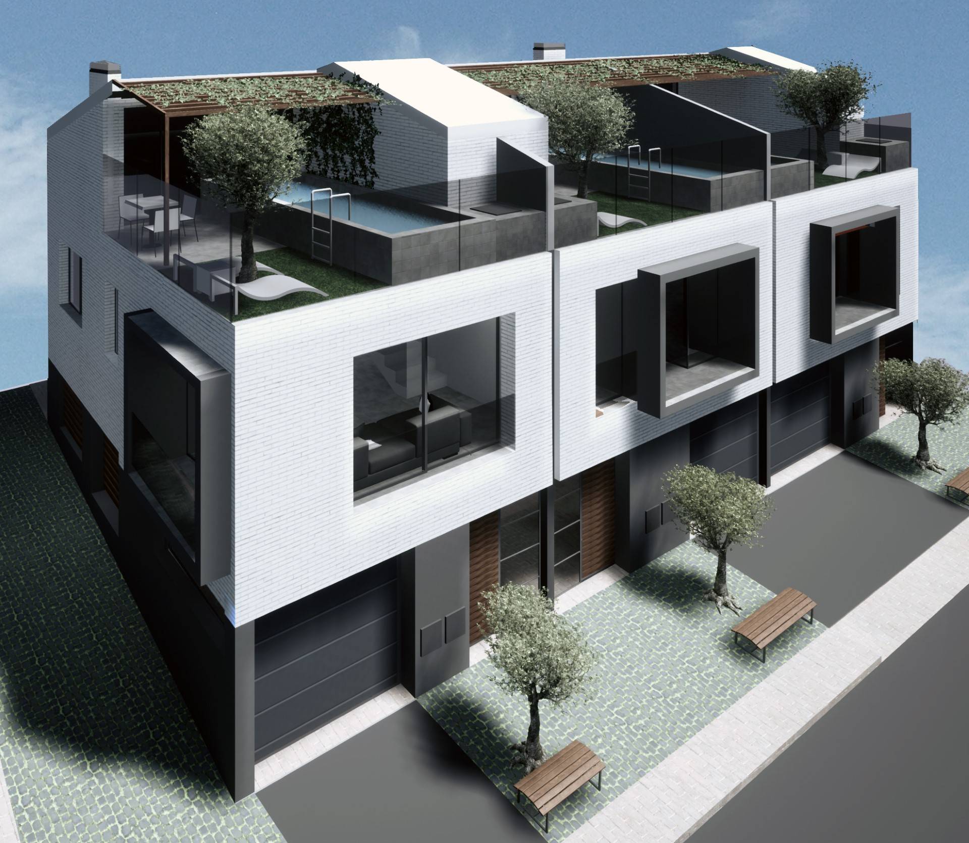 Fabulous ,3 Townhouses for sale, New Construction in Barcelona Spain