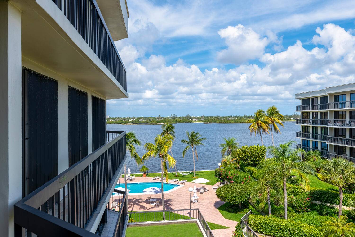 Step into refined coastal elegance with this impeccably renovated two bedroom, two and a half bath residence located in one of Palm Beach's most coveted full amenity buildings.