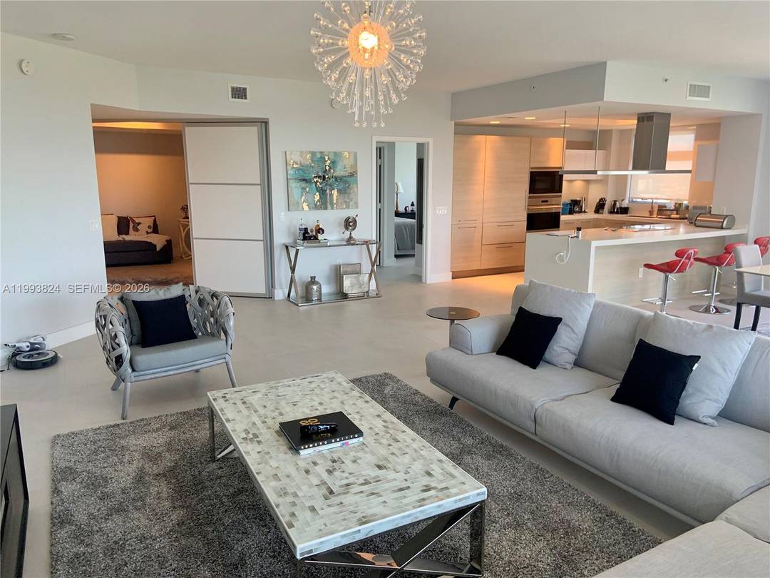 Beautiful and specious fully furnished corner unit 2 Bed Den located at Luxury Marina Palms North Tower, with amazing lake and intracoastal view.
