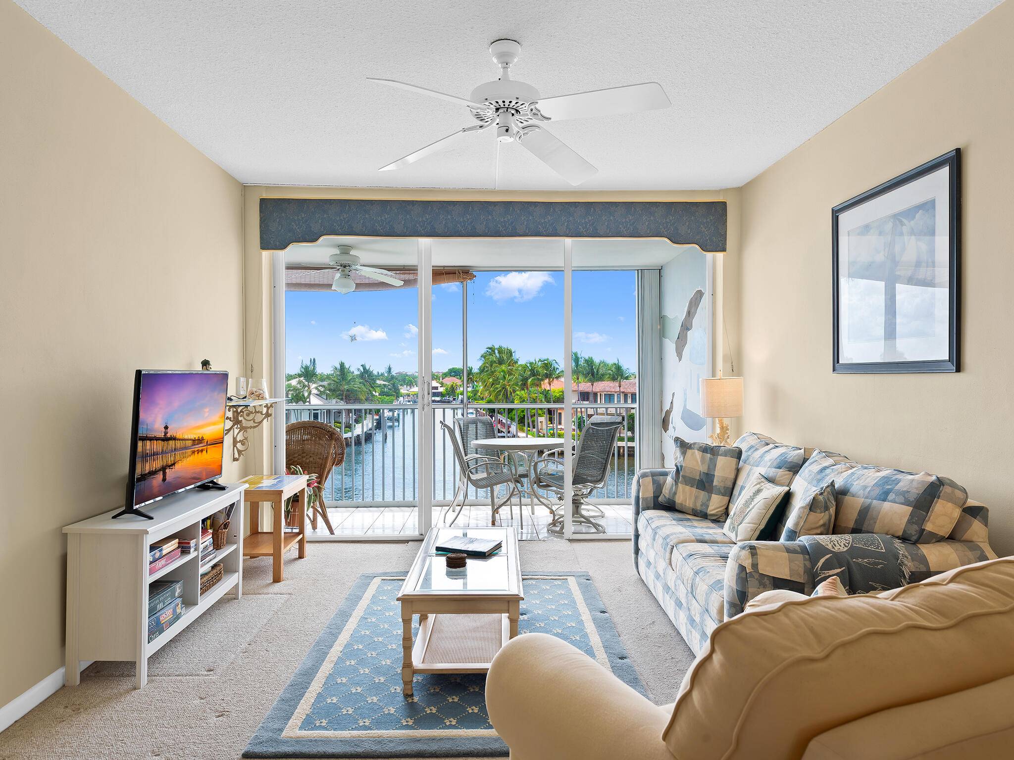 Enjoy this beautiful maintained 2 bedroom, 2 bathroom apartment offering spectacular direct Intracoastal views and stunning sunsets from the spacious covered balcony, perfect for relaxing or entertaining.