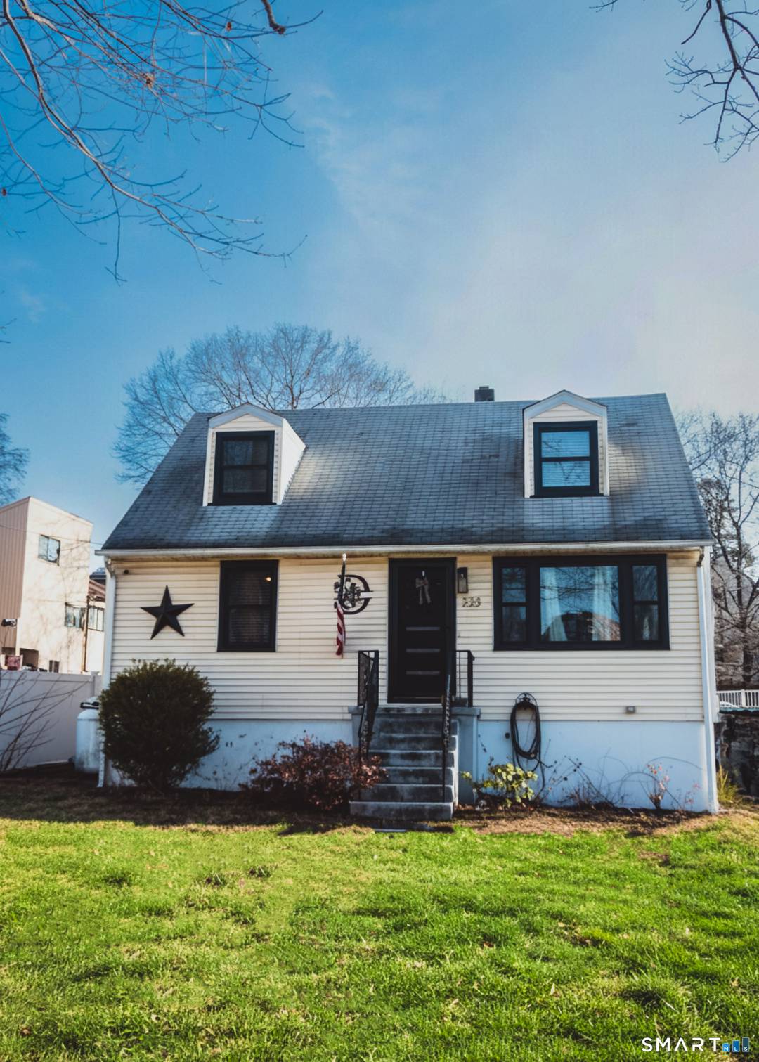 Nestled in a peaceful neighborhood, this inviting new Cape Cod listing blends timeless charm with modern comfort.