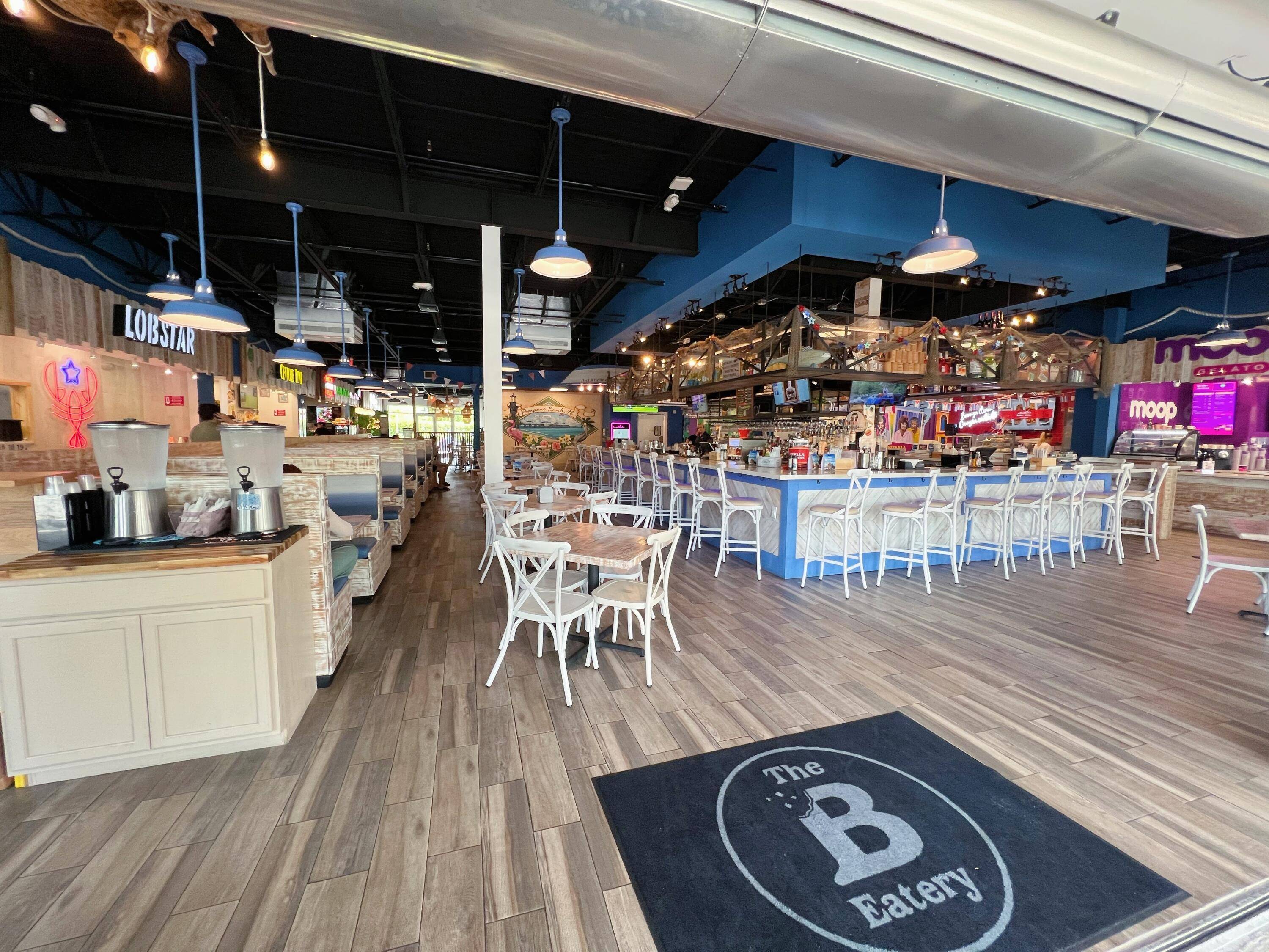 Rare opportunity for a Restaurant Retail space available in the heart of Atlantic Blvd in Pompano Beach, a 7 minute walk from the beach, Pompano Pier and fishing village.