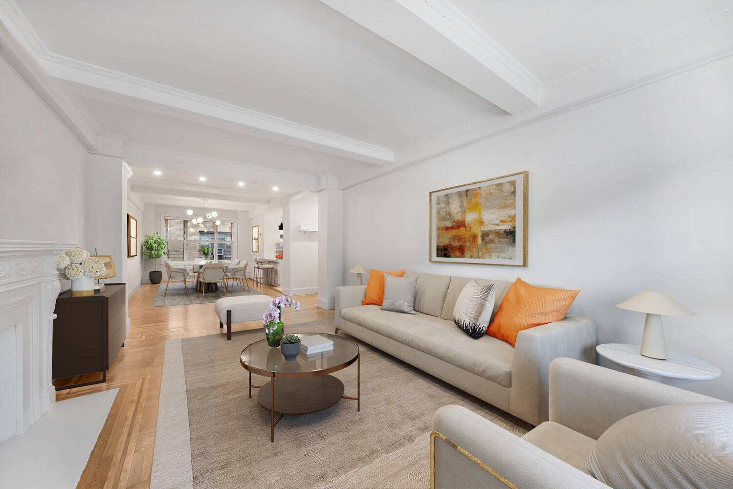 MOVE IN READY Located on a high floor, this stunning, quiet 2 bedroom flexible 3, 2 bathroom home basks in fantastic natural light from east and west exposures.